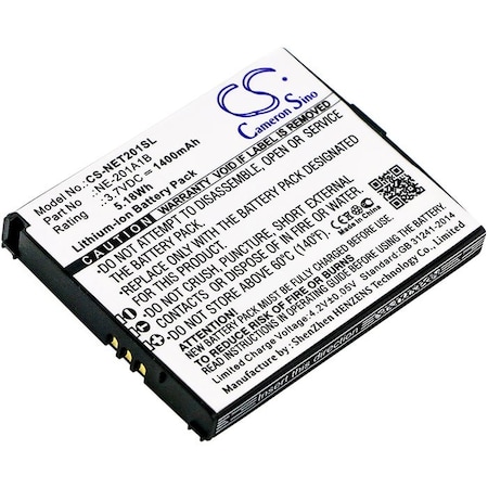 Bsc Preferred NEC NE-201A1A Terrain Mobile Phone Replacement Battery CS-NET201SL
